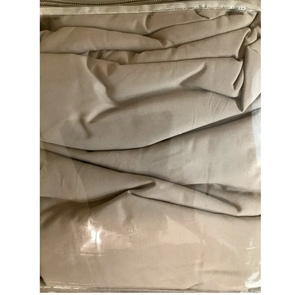 Nestl Style & Comfort Duvet Cover Set Cal King. Tan Duvet Cover Set. New In Pack